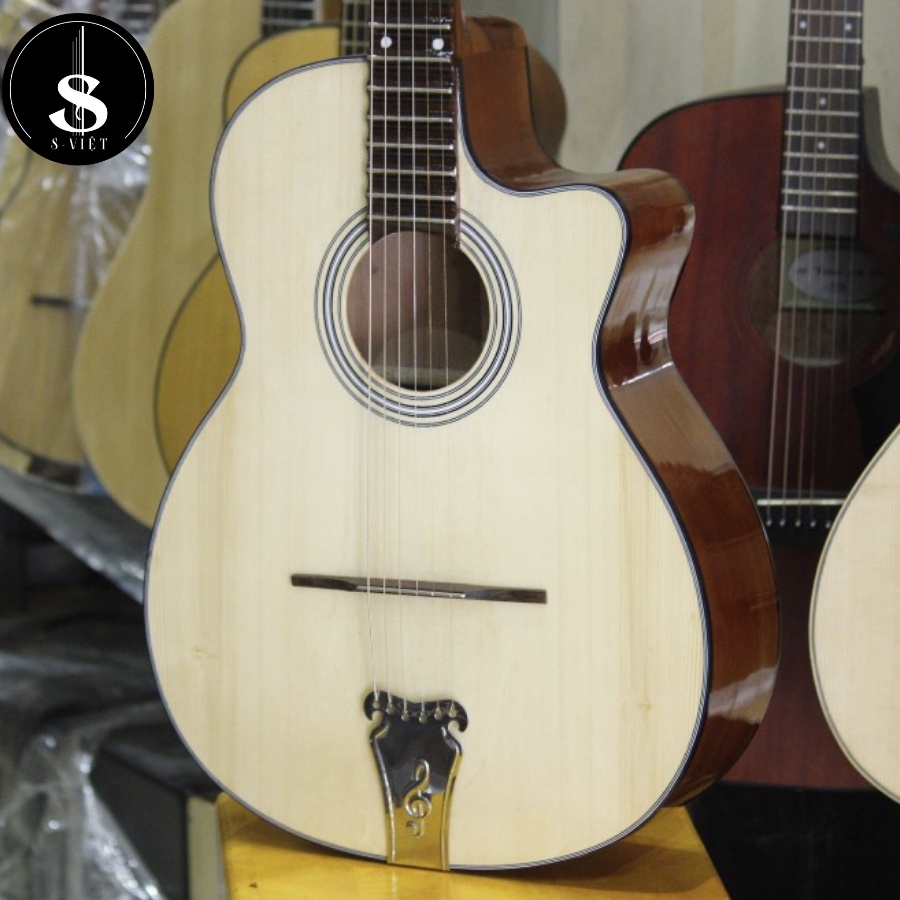 Đàn guitar tân cổ gỗ thịt giá rẻ chính hãng S Việt mã C02
