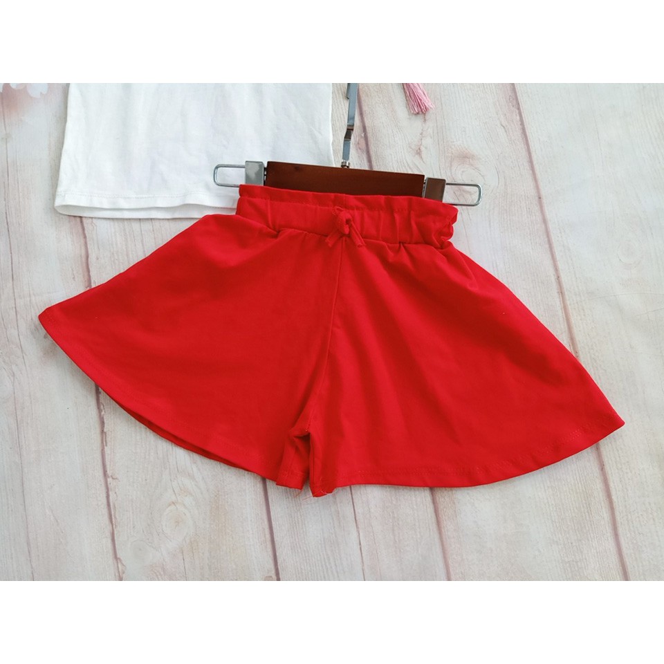 Đồ bộ bé gái thun cotton quần giả váy size từ 8-22kg - Ninedra