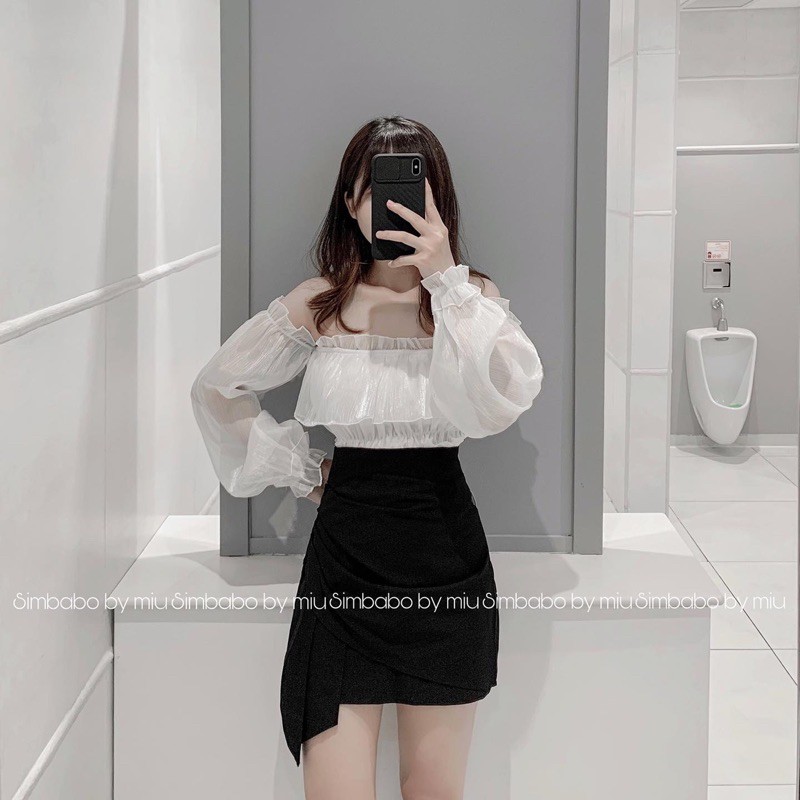 Áo tơ bồng - Chân váy vạt bèo Simbabo | BigBuy360 - bigbuy360.vn