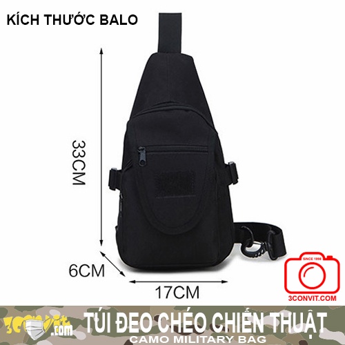 Balo đeo chéo thời trang phong cách chiến thuật