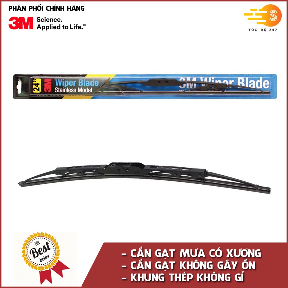 Cần gạt mưa cao cấp có xương 3M - Nhiều kích thước