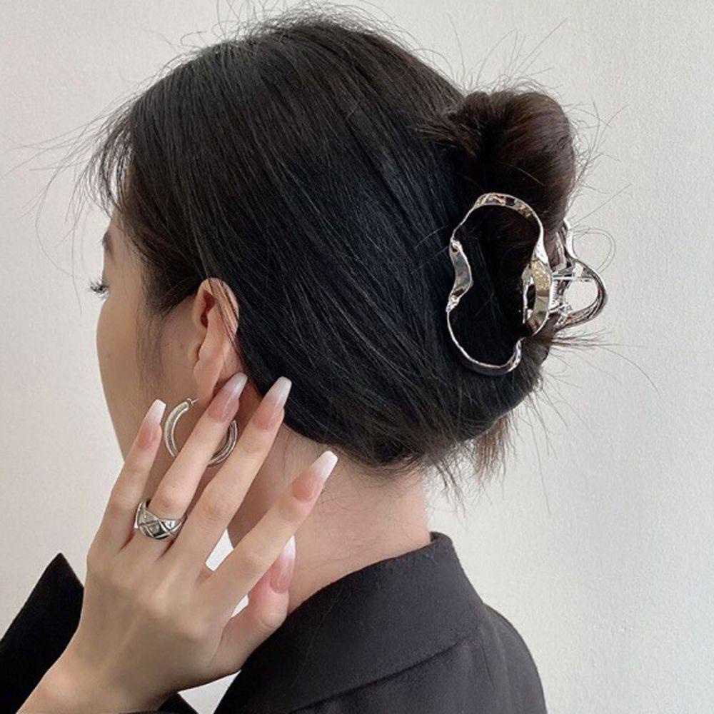 Kẹp Tóc Kim Loại Thiết Kế Hình Học Phong Cách Vintage Thời Trang Cho Nữ