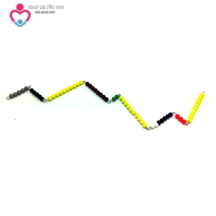 Giáo cụ Montessori - Bộ 46 chuỗi sâu hạt cườm