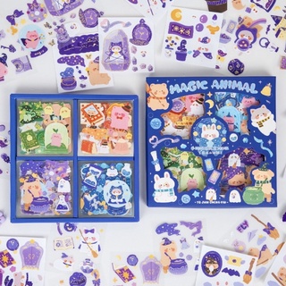 Set 10 tấm sticker Magic Animal dễ thương