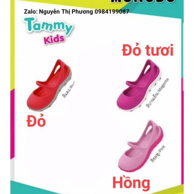 Giầy nhựa Monobo Thái Lan cho bé gái