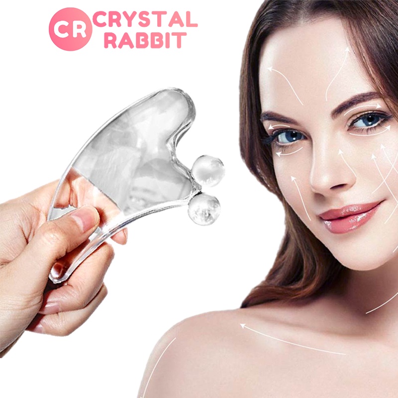 Scraper Body Massage Facial Tool Gua Sha Board SPA V Shape Face Lift Massager Giảm bọng mắt