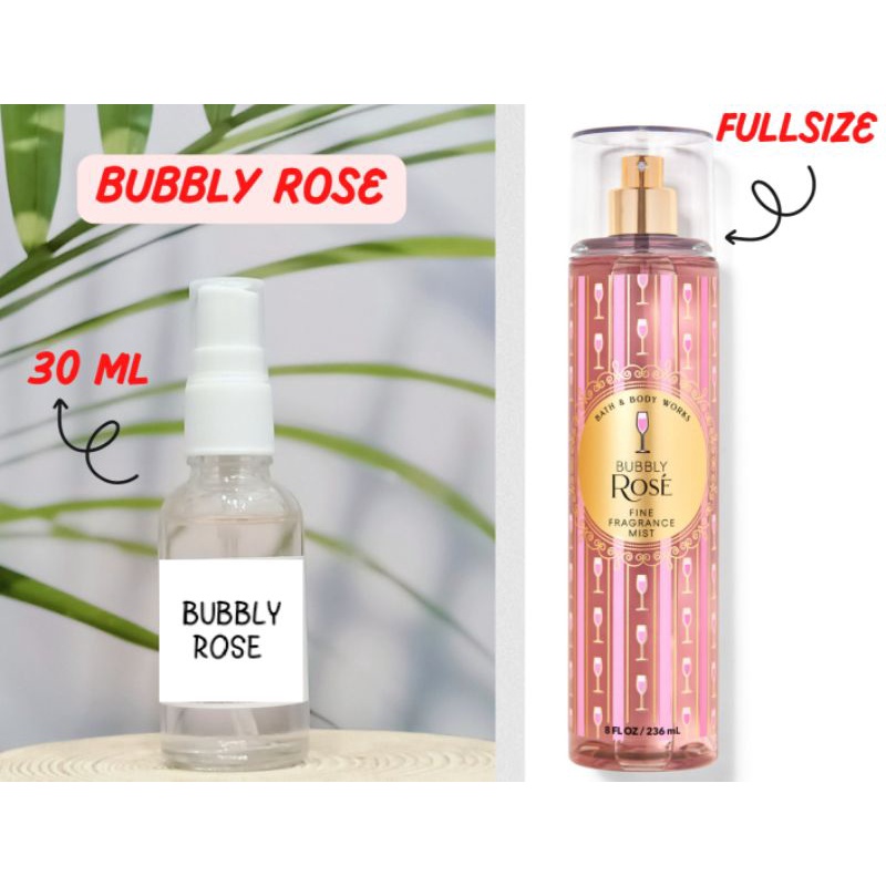 XỊT THƠM BUBBLY ROSE BATH AND BODYWORKS