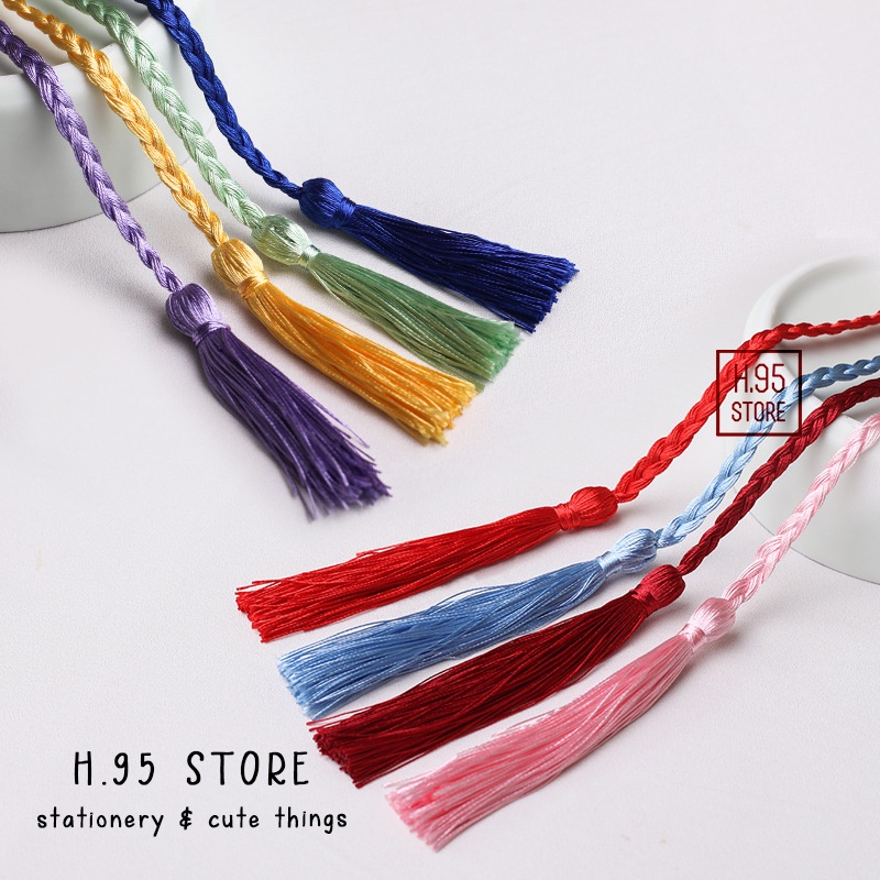 Dây buộc tóc cổ trang thắt bện thừng tua rua