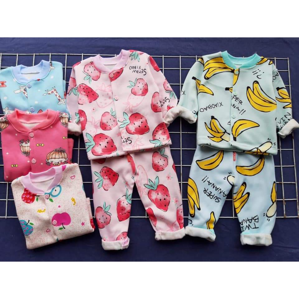 COMBO 5 BỘ NỈ LÔNG CHO BÉ