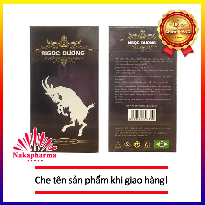 Bao cao su NGỌC DƯƠNG | BCS cao cấp - Siêu mỏng cho cảm giác thật nhất, độ bền cao, quan hệ lâu