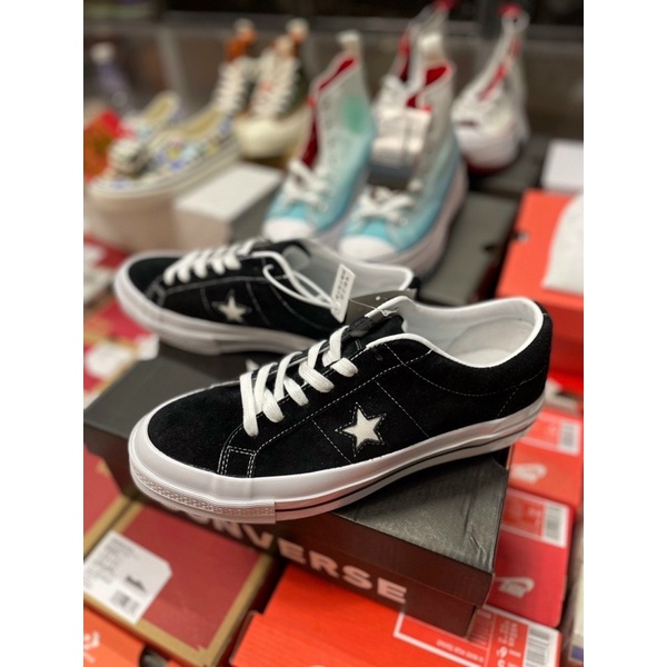 GIÀY CONVERS ONE STAR BLACK BASIC DA LỘN