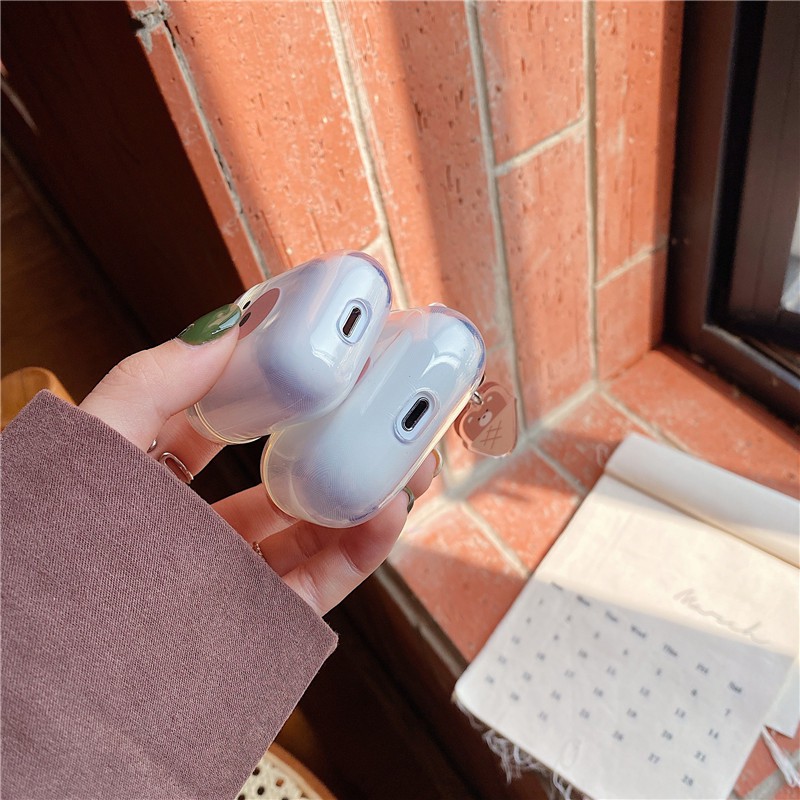 AirPods Pro Airpods 1/2 Mặt dây chuyền kem Hộp đựng tai nghe TPU Vỏ mềm | BigBuy360 - bigbuy360.vn