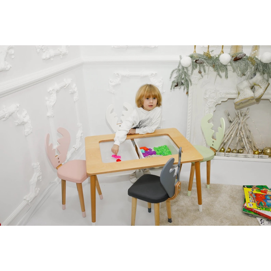 Bàn giác quan cho bé, sản phẩm chơi lego, cát, chơi nước chất liệu gỗ plywood.