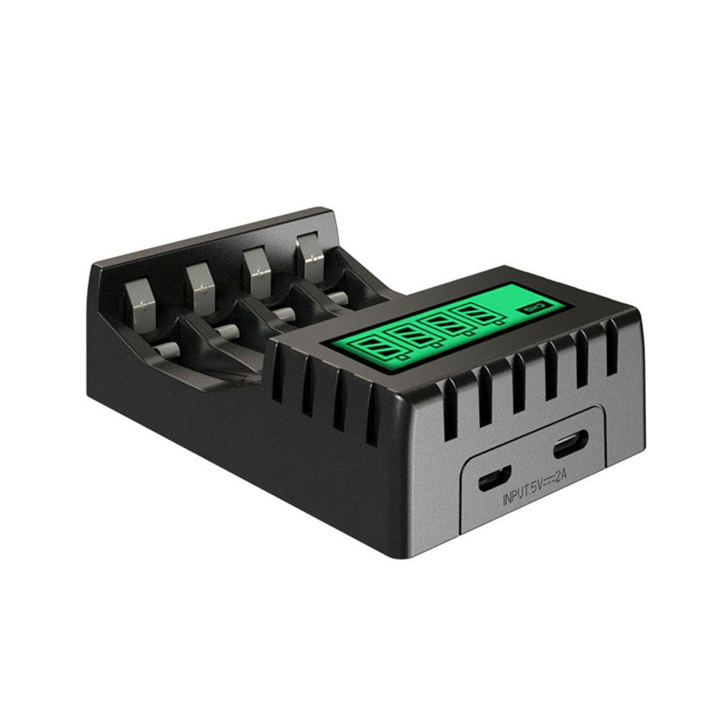 MYRONGVN Đế Sạc Pin AA / AAA NI-CD NI-MH Có Đèn LED Báo Hiệu Thông Minh Tiện Dụng
