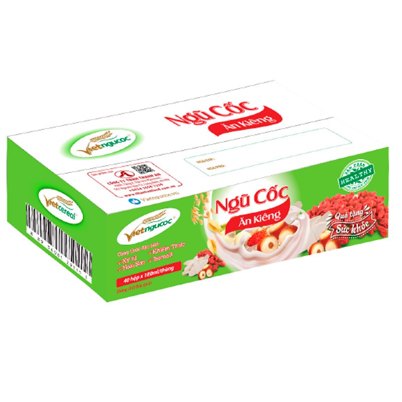 Thức uống Ngũ cốc Ăn kiêng uống liền Việt Ngũ Cốc lốc 4 hộp - 180ml/hộp | BigBuy360 - bigbuy360.vn