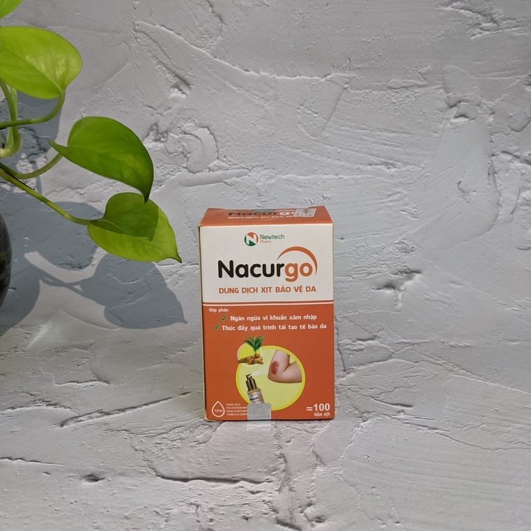 Dung Dịch Xịt Nacurgo Bảo Vệ, Tái Tạo Da Tổn Thương (Chai 12ml)