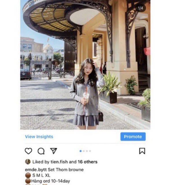 Set áo váy Thom Browne