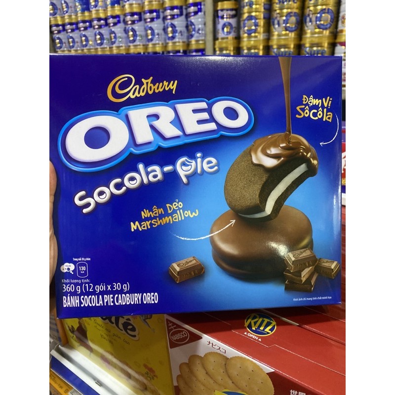 Bánh Oreo sô-cô-la -pie (hộp 12 cái và 6 cái)