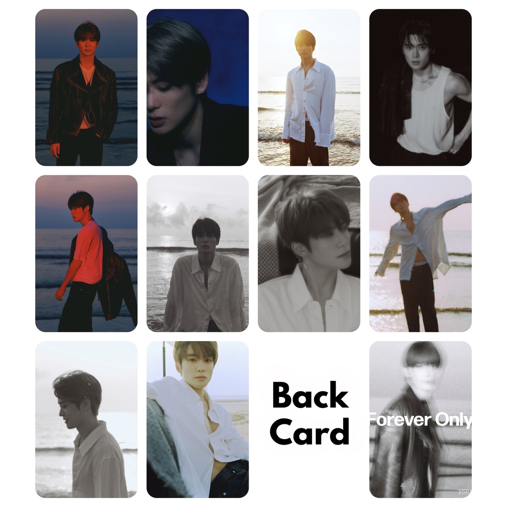 Set 10 card giấy bo góc in 2 mặt ảnh thành viên N C T - Jaehyun - Forever Only