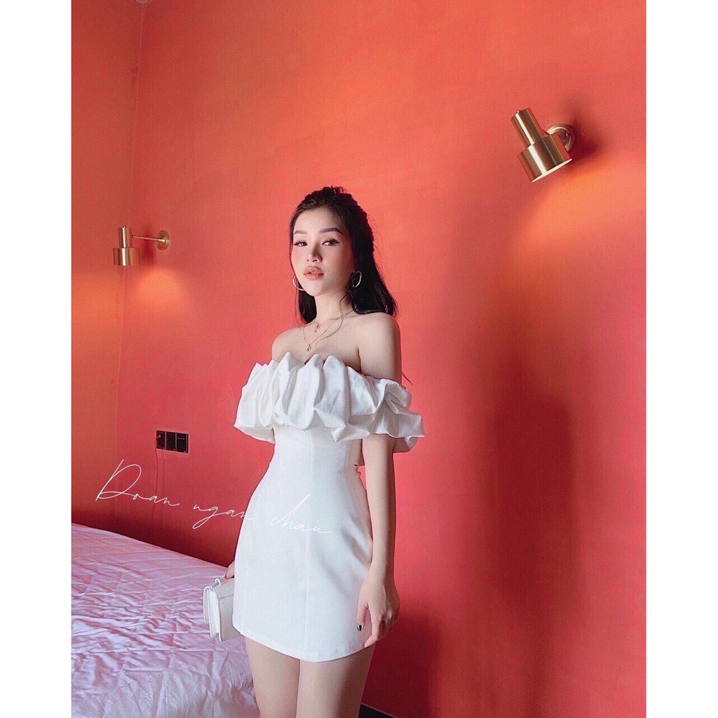 ĐẦM CỔ TRỄ VAI XẾP LY THỜI TRANG NỮ CT601 | BigBuy360 - bigbuy360.vn