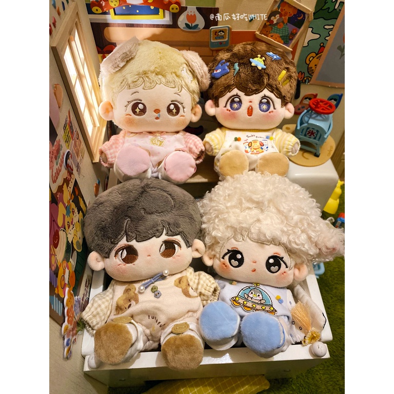 Bộ đồ liên thân ngộ nghĩnh cho bé doll có kèm giày 20cm