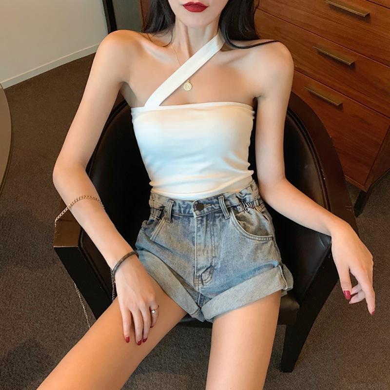 [Baywellfashion]Sexy Slim Strapless Shoulder All-match Camisole Tube Top | BigBuy360 - bigbuy360.vn