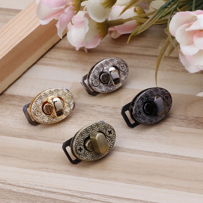 ✿ Khóa Vặn Túi Xách Hình Quả Trứng 4 Màu Sắc Bằng Hợp Kim