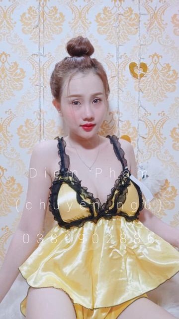 [SALE 30%] Đồ ngủ sexy bèo lụa mút ngực | BigBuy360 - bigbuy360.vn