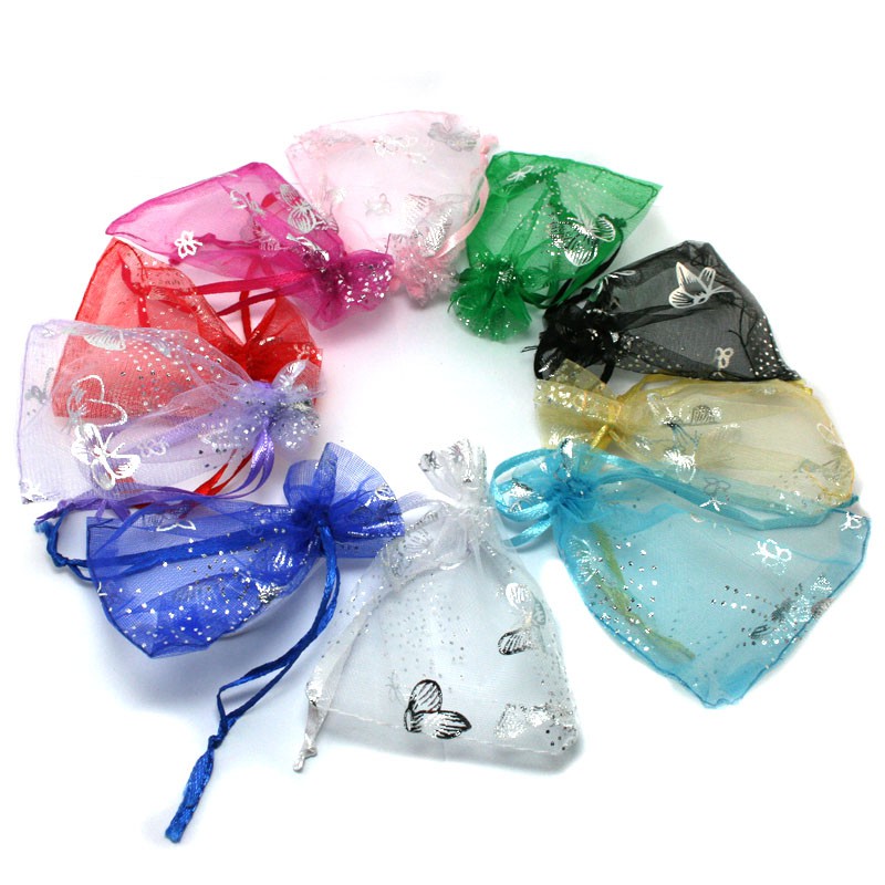 Set 10 Túi Rút Beadia Đựng Trang Sức Nhiều Màu Sắc