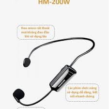 Micro không dây đeo tai TakStar HM 200W. Míc gài tai không dây trợ giảng HM-200W, Míc cài đầu