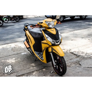 [D4B-Tem chuẩn xịn] Tem trùm xe Vision Yellow Black line