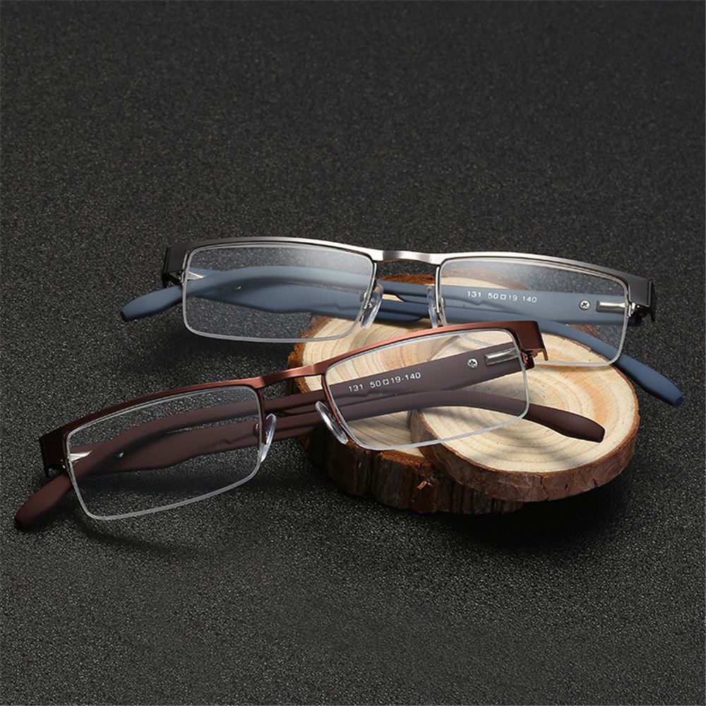 💜LAYOR💜 Men Business Reading Glasses Magnifying +1.00~+4.0 Diopter Eyeglasses Flexible Portable New Fashion Ultra Light Resin Metal Titanium Alloy Eye...