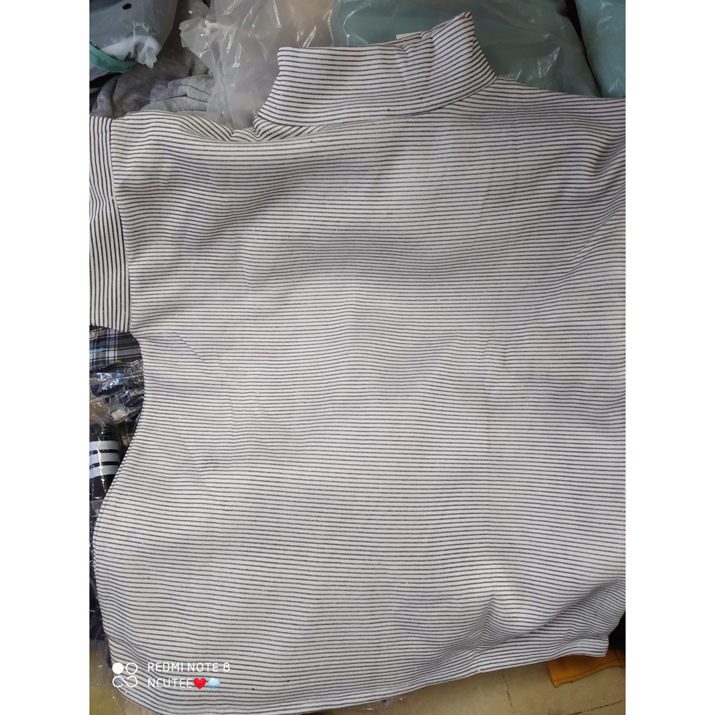 áo cổ cao 3 phân kẻ