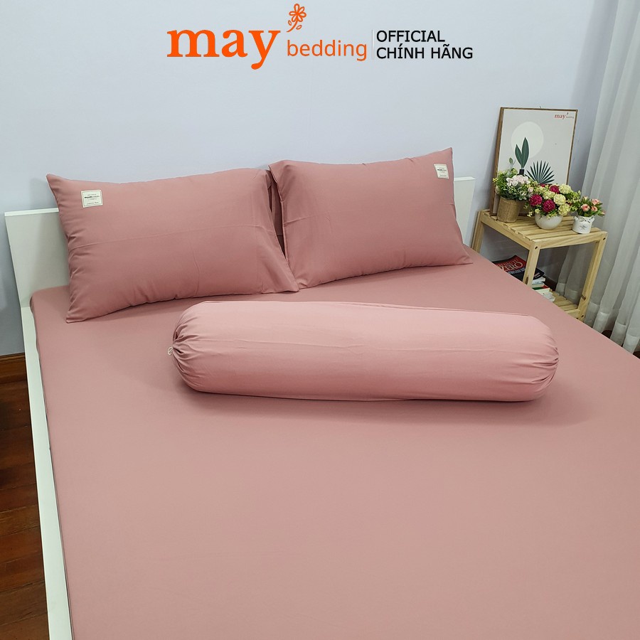 Vỏ gối ôm cotton May bedding đơn sắc kích thước 35x100cm chưa bao gồm ruột gối | WebRaoVat - webraovat.net.vn