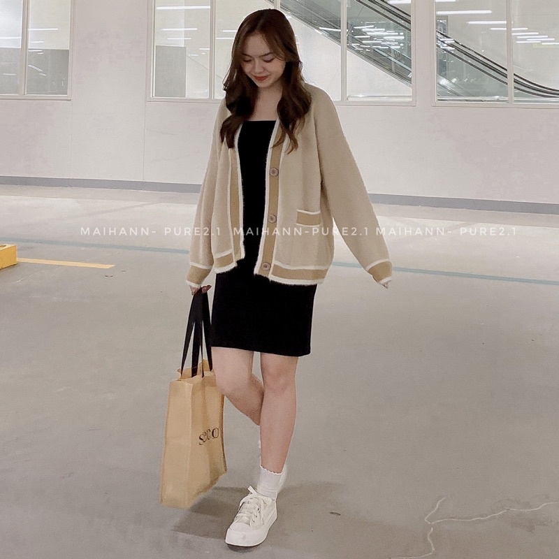 Áo cadigan lông thỏ mịn quảng châu loại một | BigBuy360 - bigbuy360.vn