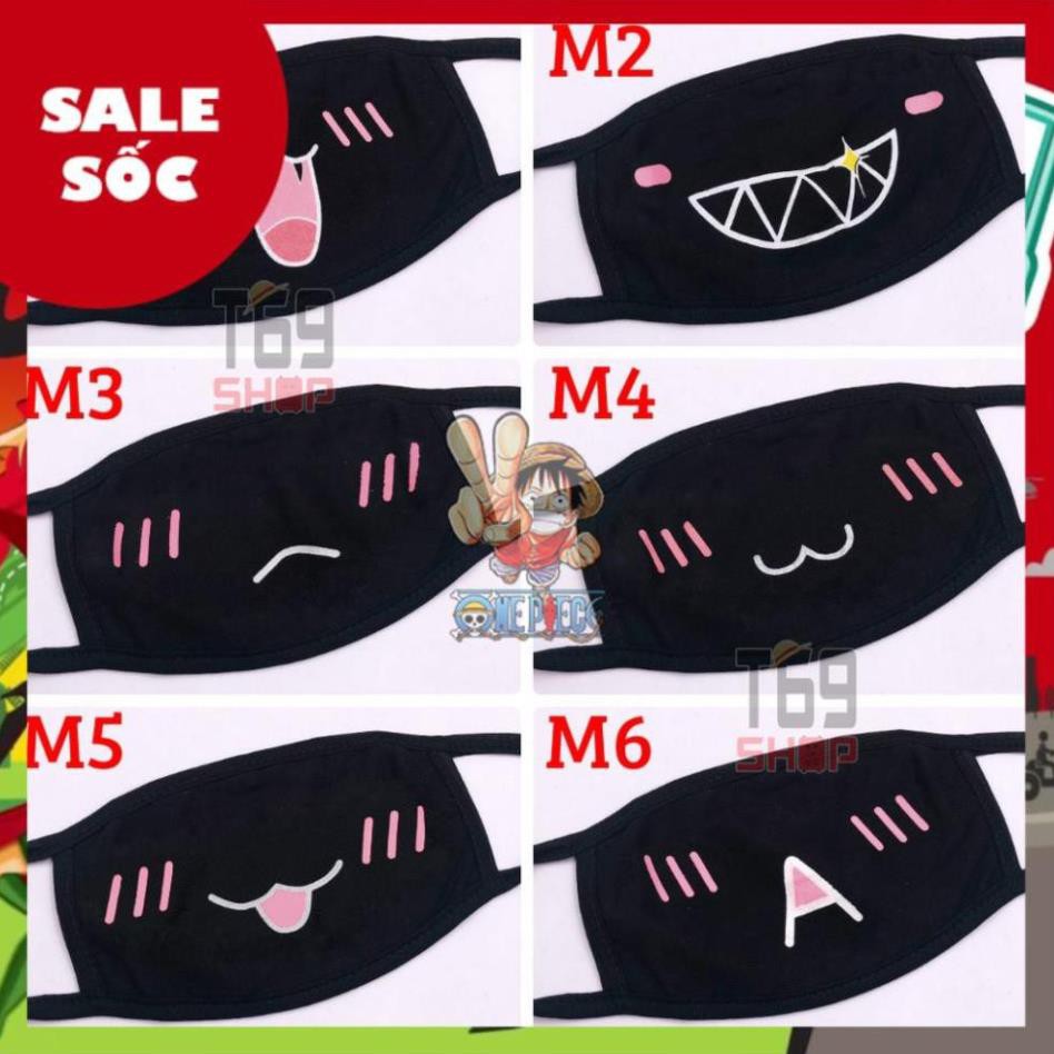 SALE 50%  Khẩu trang đen Mochi nhiều mẫu