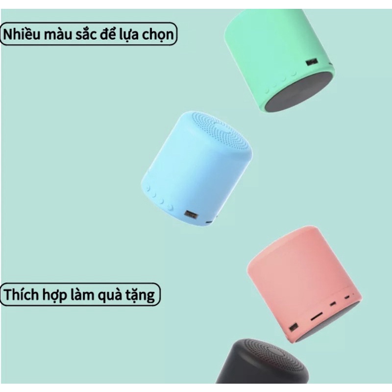 Loa mini kết nối Bluetooth với đ iện thoại nhỏ gọn tiện lợi khi mang đi có nhiều màu sắc
