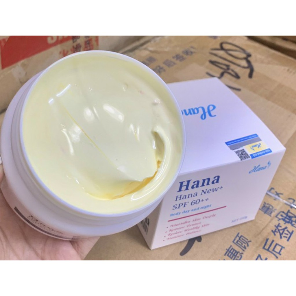 Kem dưỡng trắng Body Hana mẫu mới SPF 60++