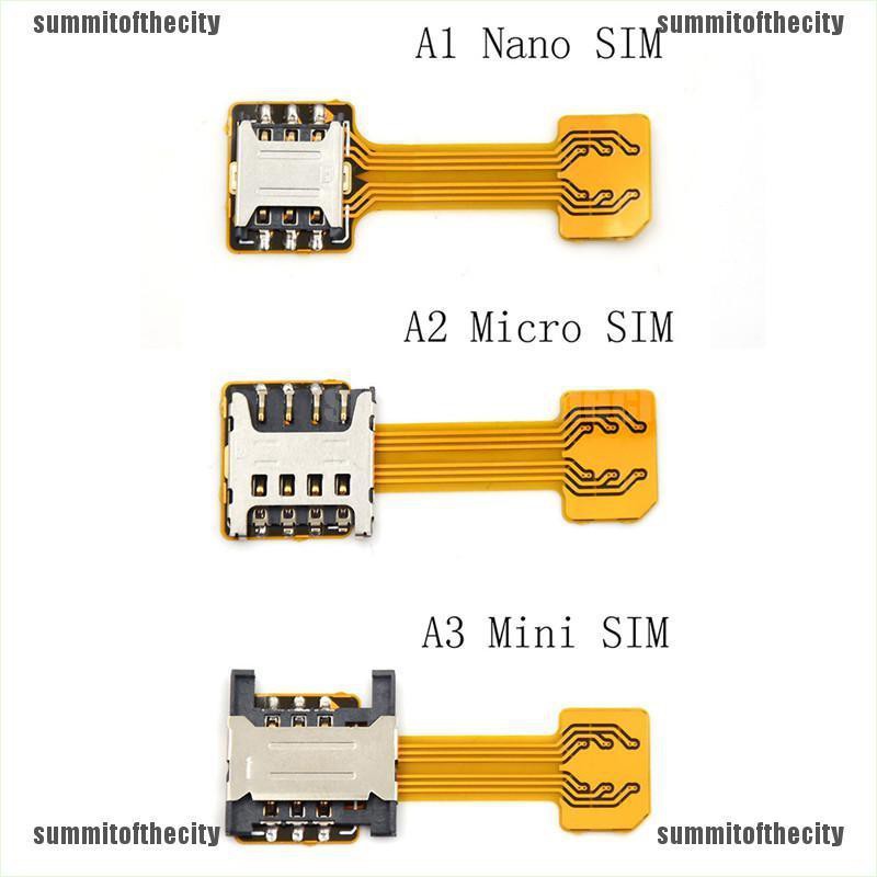 TRANG Hybrid Dual Micro Nano SIM Card Adapter Converter Extension SD Slot Android VN