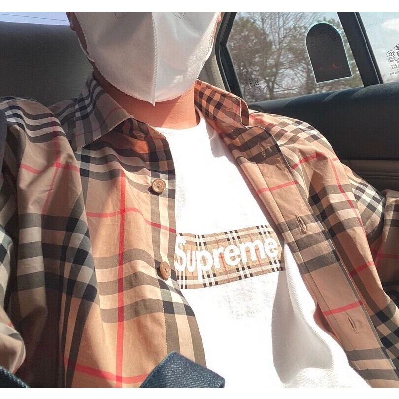 Áo Thun NgắN Tay unisex In Chữ Supreme ThờI Trang