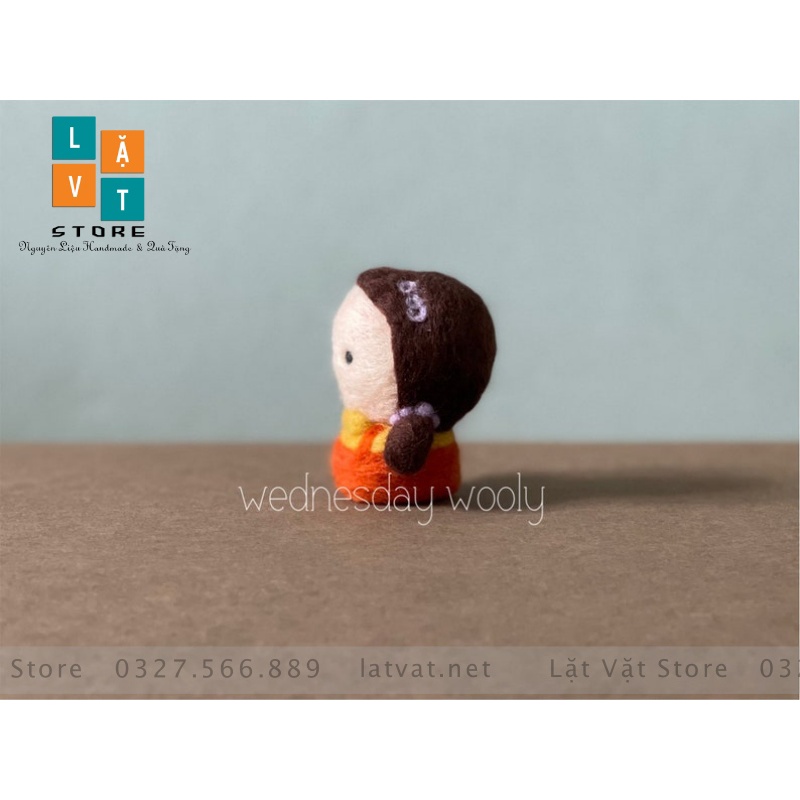 Bộ len chọc Trò chơi con mực siêu dễ thương, đơn giản có hướng dẫn. Needle felting  Squid Game