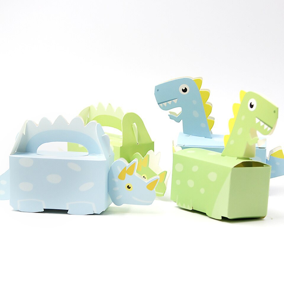 Set 10 Hộp carton Đựng Bánh Kẹo Hình Khủng Long Xinh Xắn