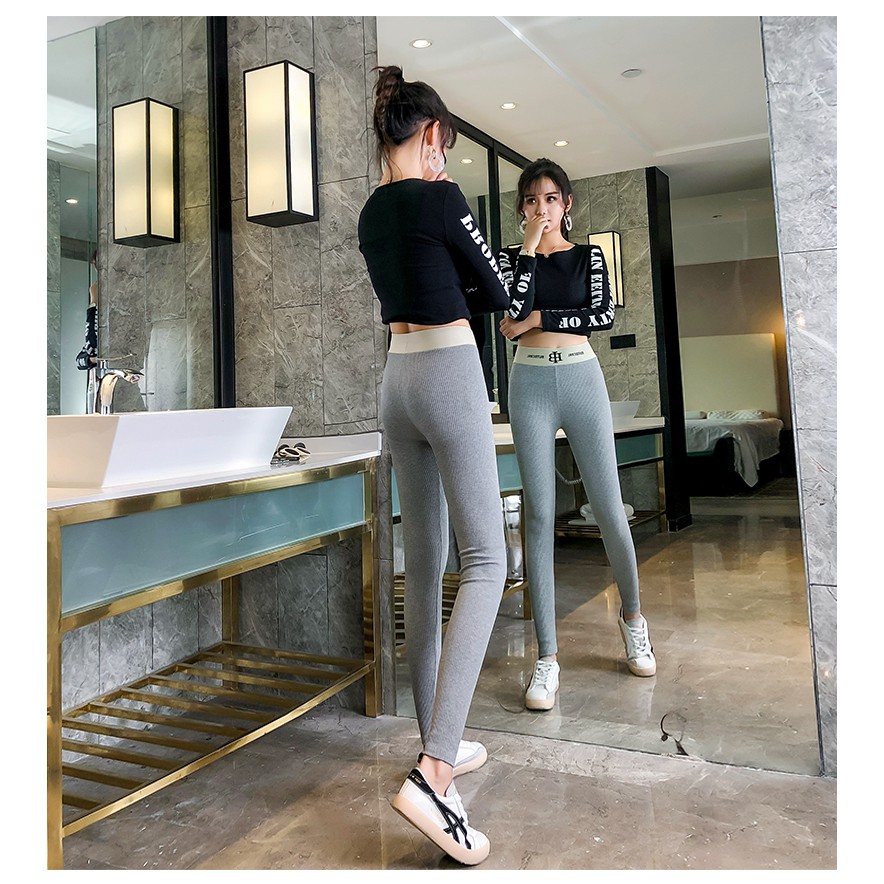 Quần Legging Len Tăm CẠP CAO GEN BỤNG Chất Xịn Dày Dặn Co Giãn Tốt