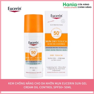 Kem chống nắng eucerin sun gel-creme oil control dry touch spf 50+