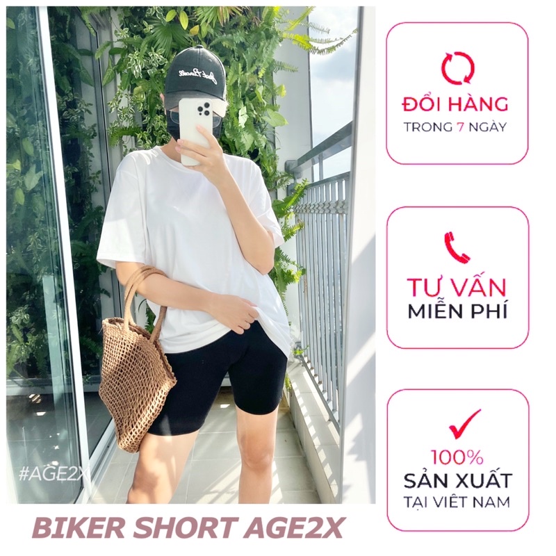 ⚠️ QUÁ HOT⚠️Số Lượng Có Hạn quần Legging-Biker, legging đùi Đen Chất Borib Co Giãn Có 2 Túi Xéo Tiện Dụng