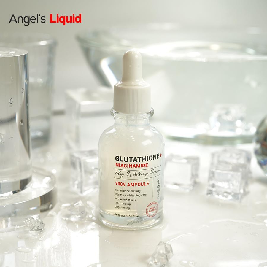 Tinh chất dưỡng trắng da  Angel's Liquid 7Day Whitening Program Glutathione700V Ample/ Niacicamide 700V Ampoule 30ml