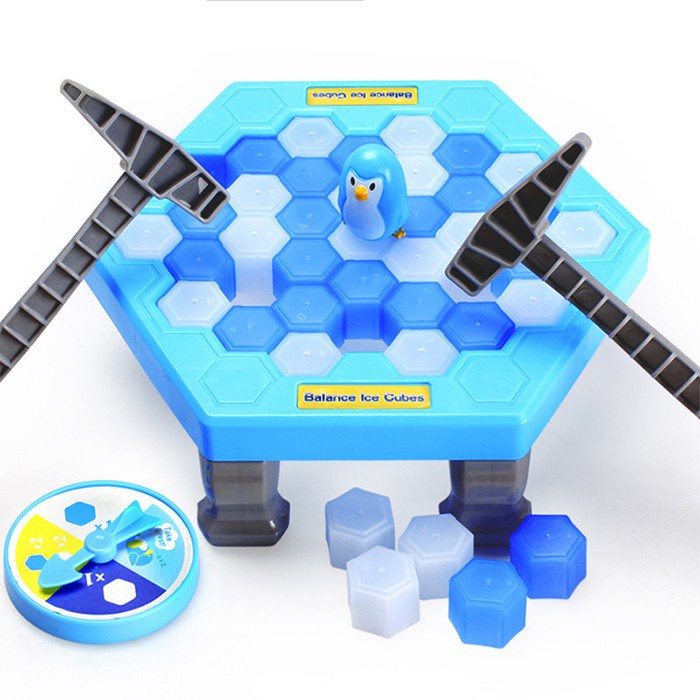 Đại chiến đập băng giải cứu cánh cụt bộ đồ chơi em cho bé gái trai board game tương tác nhóm gia đình