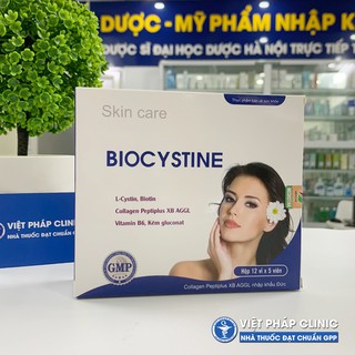 BIOCYSTINE (L-Cystin) - Viên uống đẹp da, giảm thâm nám, đẹp tóc, chống lão hóa