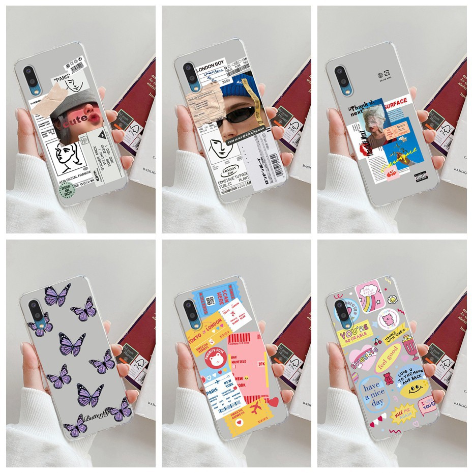 Ốp lưng silicone TPU đáng yêu cho Samsung Galaxy A02s A02r Samsung A02S SM-A025F A 02S A 02 S
