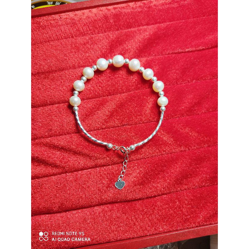 VÒNG TAY NGỌC-TRAI NƯỚC NGỌT BẠC TA